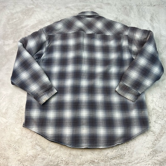 Dickies Quilted Shirt Jacket Shacket Plaid Pearl Snap Mens Size XL - Picture 11 of 16